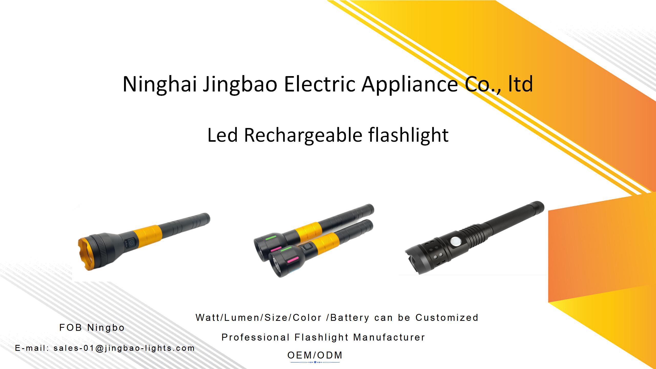 Rechargeable led flashlight