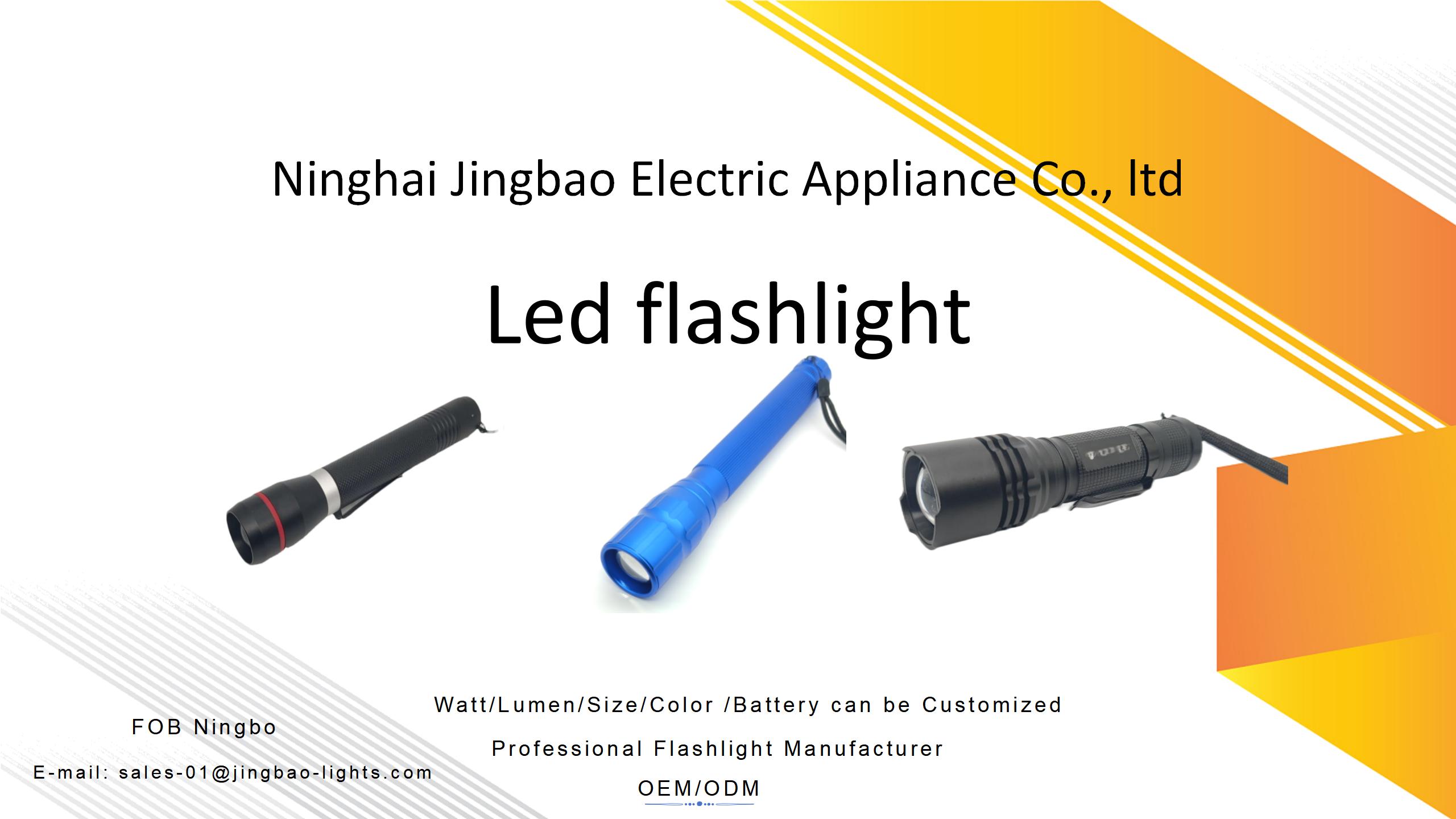 Battery  led flashlight series